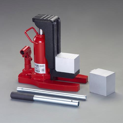 エスコ EA993KF-1B 3t 超ロング爪付ジャッキ(アタッチメント付) 1台 （ご注文単位1台）【直送品】