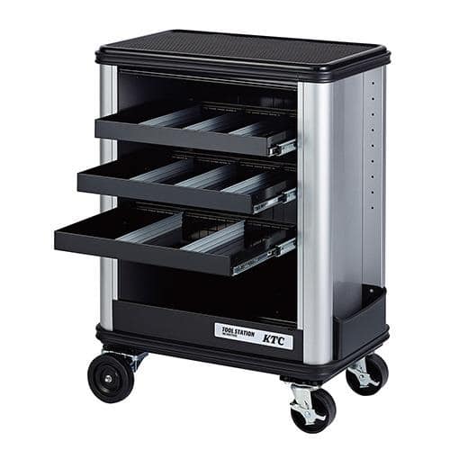 エスコ EA956AB-4 670x420x900/3段 ツールステーション(シャッター付) 1台 （ご注文単位1台）【直送品】