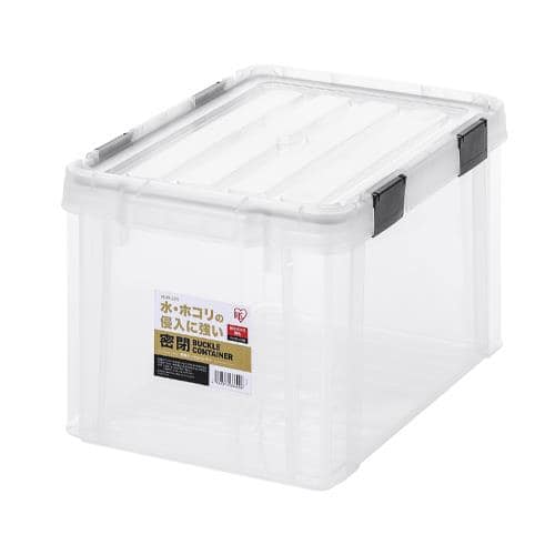 エスコ EA506LA-19CA 447x295x258mm 収納ケース(バックル付/クリア/3個) 1箱 （ご注文単位1箱）【直送品】