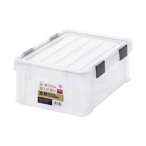 エスコ EA506LA-12CA 447x295x162mm 収納ケース(バックル付/クリア/10個) 1箱 （ご注文単位1箱）【直送品】