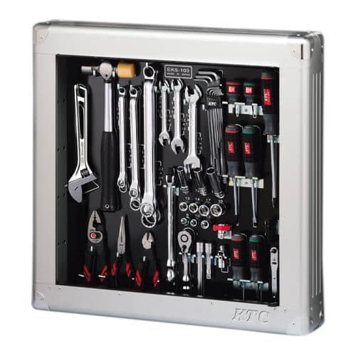 エスコ EA612SB-43B [56個組] 工具セット(薄型ケース/シャッター付) 1セット （ご注文単位1セット）【直送品】