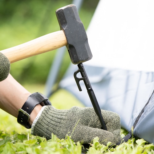 エスコ EA915DL-73 φ10x400mm ペグ(鍛造スチール製/10本) 1組 （ご注文単位1組）【直送品】