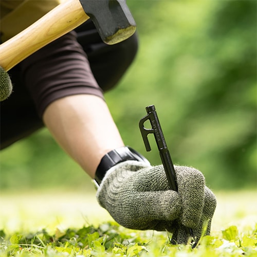 エスコ EA915DL-73 φ10x400mm ペグ(鍛造スチール製/10本) 1組 （ご注文単位1組）【直送品】