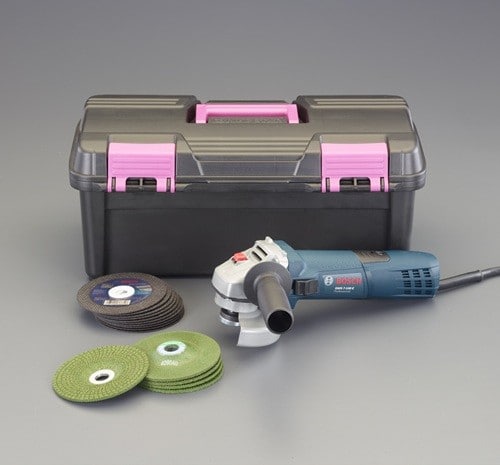 エスコ EA809BV-10C 100mm/ 720W ディスクグラインダーセット 1セット （ご注文単位1セット）【直送品】