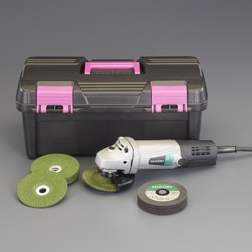 エスコ EA809BH-10D 100mm/ 760W ディスクグラインダーセット 1セット （ご注文単位1セット）【直送品】