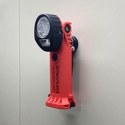 エスコ EA758SB-81 [充電式] フラッシュライト/LED(防爆構造/オレンジ) 1個 （ご注文単位1個）【直送品】