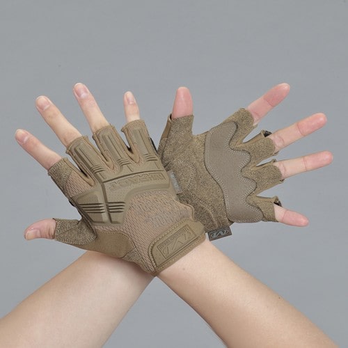 エスコ EA353BW-156 [M] メカニクスグローブ(合成革/指出し/コヨーテ) 1組 （ご注文単位1組）【直送品】