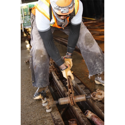 エスコ EA353BY-251 [S] メカニクスグローブ(革/ブラウン) 1組 （ご注文単位1組）【直送品】