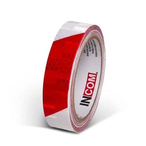 エスコ EA983GA-45A 25mmx9.1m 反射テープ(エンジニアグレード)赤/白 1巻 （ご注文単位1巻）【直送品】