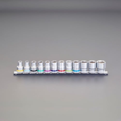 エスコ EA617AM-1A 1/2DR ソケットセット(ZYKLOP) 1セット （ご注文単位1セット）【直送品】
