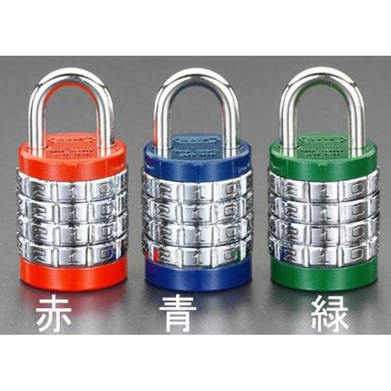 エスコ EA983SS-25 25mm符号錠(4段) 1個（ご注文単位1個）【直送品】