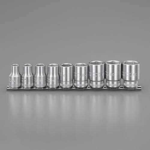 エスコ EA617ZC-1A 1/2DR/9個組 ソケットセット 1セット （ご注文単位1セット）【直送品】