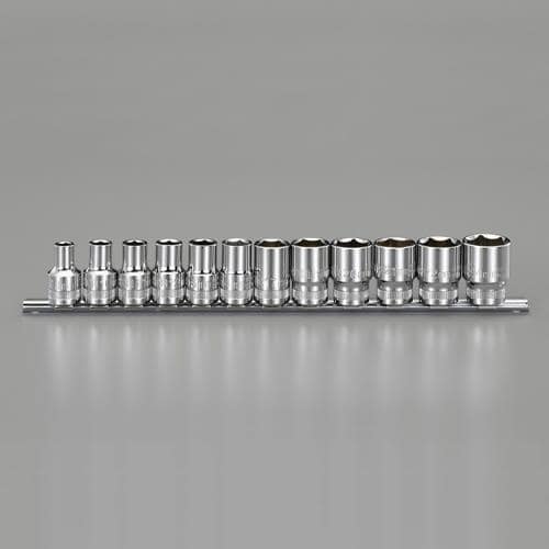 エスコ EA687CS-2 1/2DR/8-24mm ソケットセット 1セット （ご注文単位1セット）【直送品】