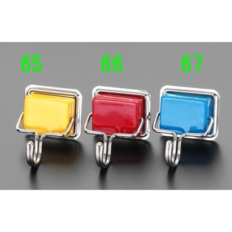 エスコ EA762FG-67 33x26x15mm/2.0kgフック(マグネット付/青) 1個（ご注文単位1個）【直送品】