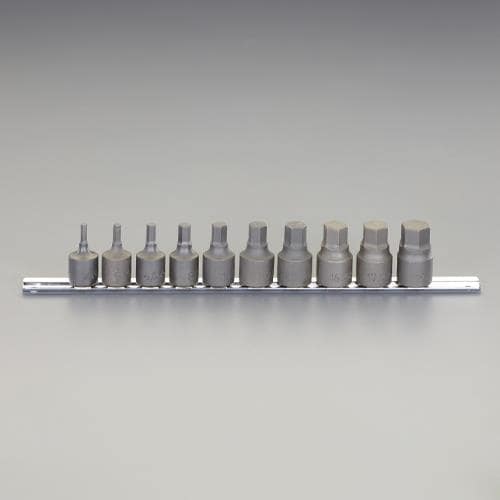 エスコ EA618CR-100A 1/2DR/ 4-19mm [INHEX]ソケットセット 1セット （ご注文単位1セット）【直送品】