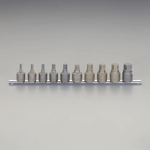 エスコ EA618CS-100A 1/2DR/3/16-3/4[INHEX]ソケットセット 1セット （ご注文単位1セット）【直送品】