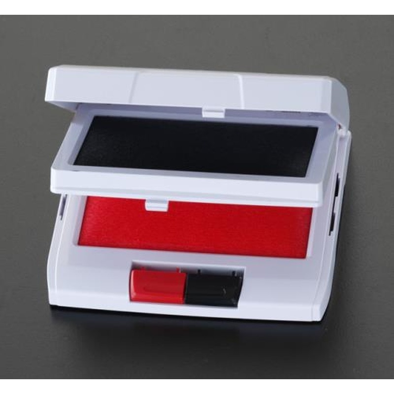 エスコ EA762AE-1 2段式［赤・黒]スタンプ台 1個（ご注文単位1個）【直送品】