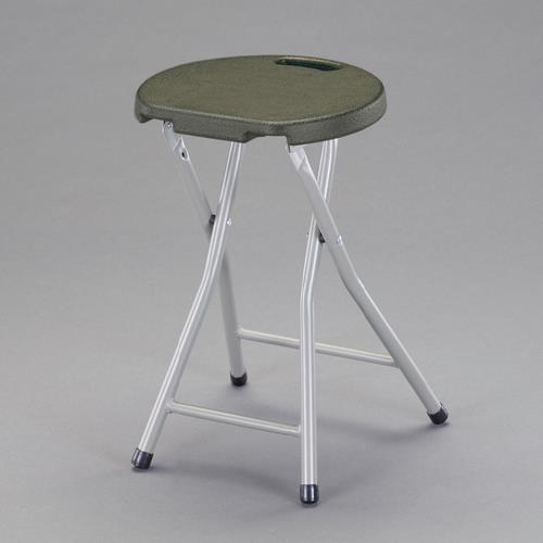 エスコ EA956XE-102A 300x270x460mm ポータブルチェアー(OD/樹脂座面) 1個 （ご注文単位1個）【直送品】