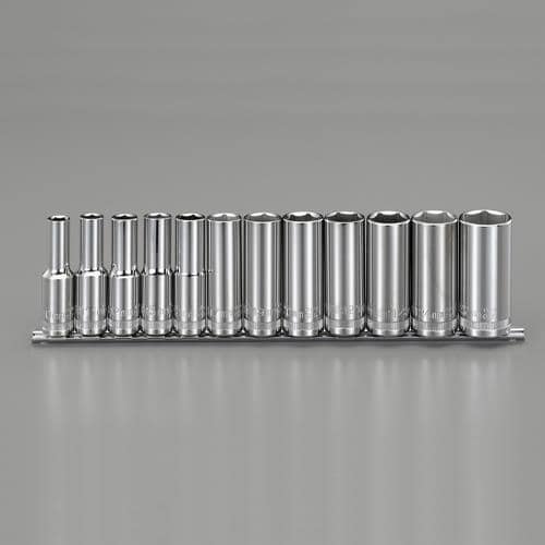エスコ EA687CT-1 1/2DR/10-27mm ディープソケットセット 1セット （ご注文単位1セット）【直送品】
