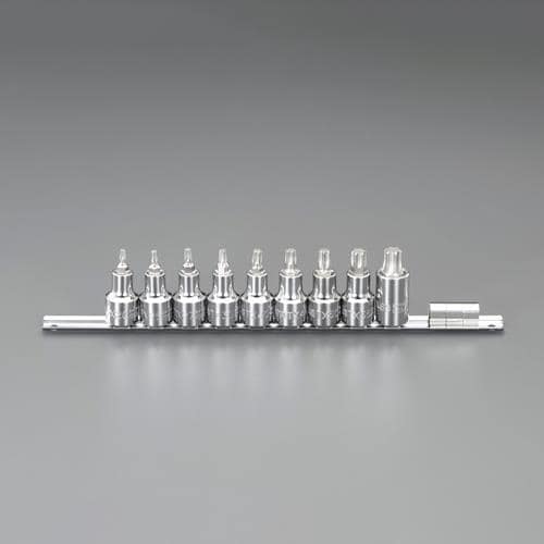 エスコ EA687CM-300B 1/2DR/T20-T60 [TORX]ビットソケットセット 1セット （ご注文単位1セット）【直送品】