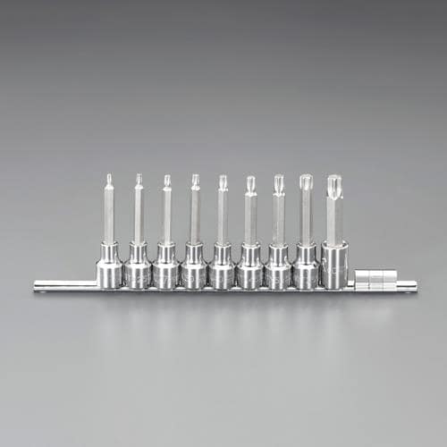 エスコ EA687CM-400B 1/2DR/T20-T60/100mm [TORX]ビットソケットセット 1セット （ご注文単位1セット）【直送品】