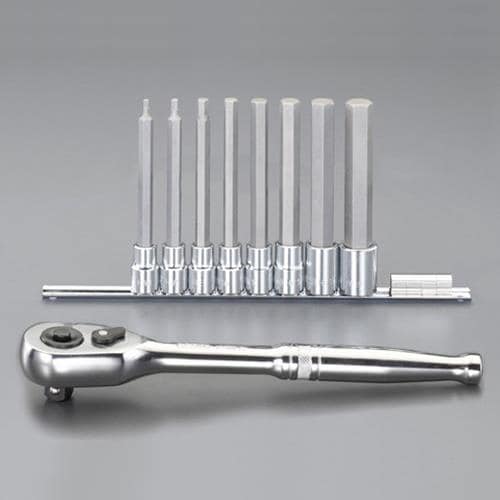 エスコ EA617GT-103B 1/2DR/4-19mm/150mm Hexビットソケットセット 1セット （ご注文単位1セット）【直送品】