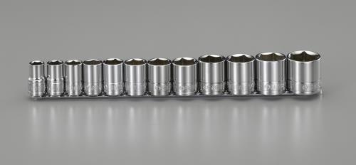 エスコ EA687CS-100A 1/2DR/1/2-1・1/4ソケットセット 1セット （ご注文単位1セット）【直送品】