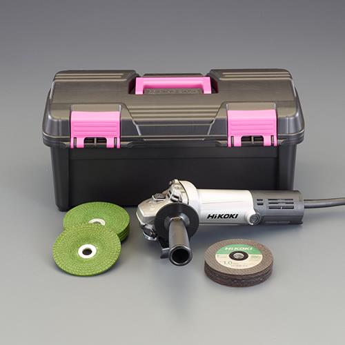 エスコ EA809BG-35 100mm/1100W 電気ディスクグラインダーセット 1セット （ご注文単位1セット）【直送品】