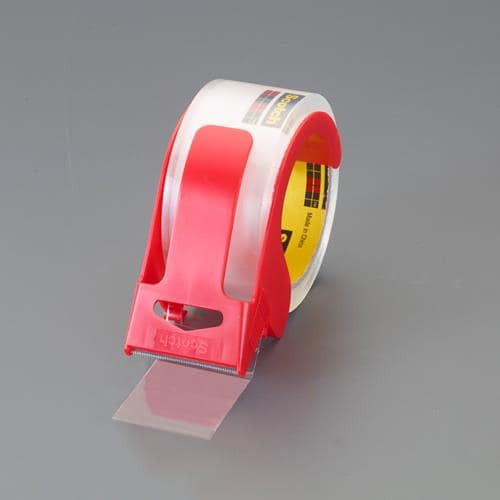 エスコ EA943KD-7A 48mmx50m 梱包用透明テープ(カッター付) 1個 （ご注文単位1個）【直送品】