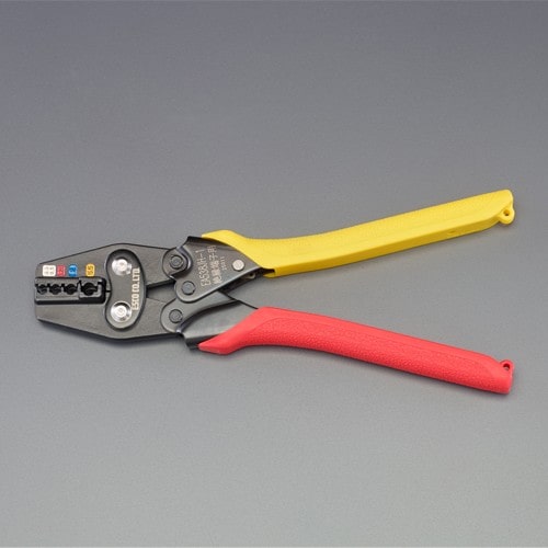 エスコ EA538JH-1 0.3- 5.5m㎡ 圧着ペンチ(絶縁端子用) 1本 （ご注文単位1本）【直送品】