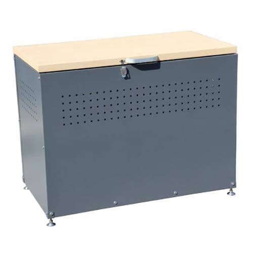 エスコ EA995AA-572A 900x500x665mm ダストボックス(スチール製) 1台 （ご注文単位1台）【直送品】