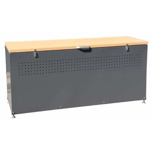 エスコ EA995AA-574A 1500x500x665mm ダストボックス(スチール製) 1台 （ご注文単位1台）【直送品】