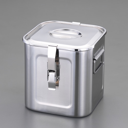 エスコ EA508SC-163A 360x360x360mm ふた付深型ボックス(ステンレス製) 1個 （ご注文単位1個）【直送品】