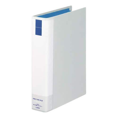 エスコ EA762CL-212 A4/S型 両開きパイプ式ファイル(400枚/グレー) 1個 （ご注文単位1個）【直送品】