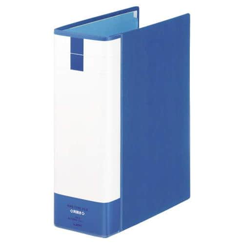 エスコ EA762CL-205 A4/S型 両開きパイプ式ファイル(800枚/ブルー) 1個 （ご注文単位1個）【直送品】