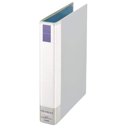 エスコ EA762CL-211 A4/S型 両開きパイプ式ファイル(300枚/グレー) 1個 （ご注文単位1個）【直送品】
