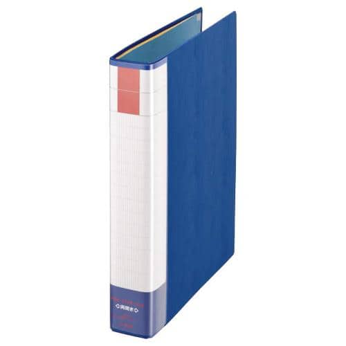 エスコ EA762CL-201 A4/S型 両開きパイプ式ファイル(300枚/ブルー) 1個 （ご注文単位1個）【直送品】