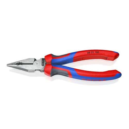 エスコ EA537LB-22A 185mm ニードルノーズペンチ(グリップ/カッター付) 1本 （ご注文単位1本）【直送品】