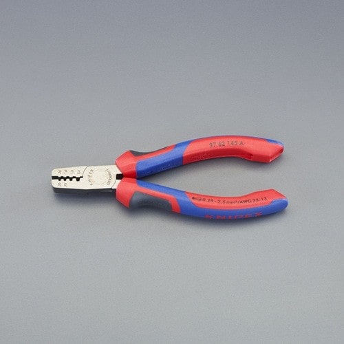 エスコ EA538KC-2A 0.25- 2.5m㎡ 圧着ペンチ(フェルール端子用) 1本 （ご注文単位1本）【直送品】