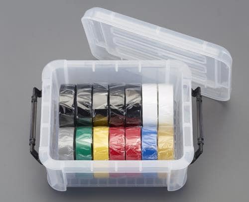 エスコ EA944NP-214B 19mmx10m ビニールテープセット(8色-14巻/ケース入) 1組 （ご注文単位1組）【直送品】