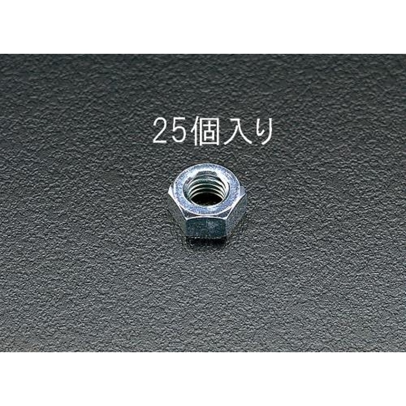 エスコ EA949GG-10 M10六角ナット(ユニクロメッキ/25個) 1個（ご注文単位1個）【直送品】