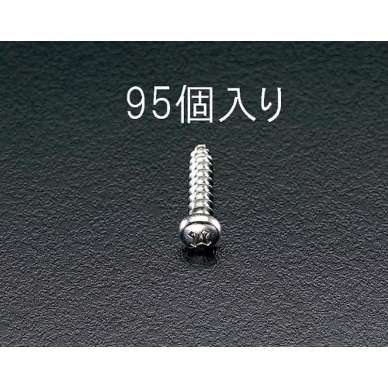 エスコ EA949ES-41 4x10mm鍋頭タッピングビス(ステンレス製/95本) 1個（ご注文単位1個）【直送品】