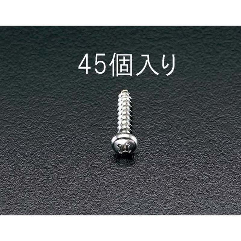 エスコ EA949ES-45 4x30mm鍋頭タッピングビス(ステンレス製/45本) 1個（ご注文単位1個）【直送品】