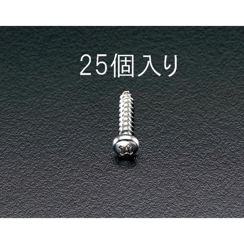エスコ EA949ES-52 5x35mm鍋頭タッピングビス(ステンレス製/25本) 1個（ご注文単位1個）【直送品】