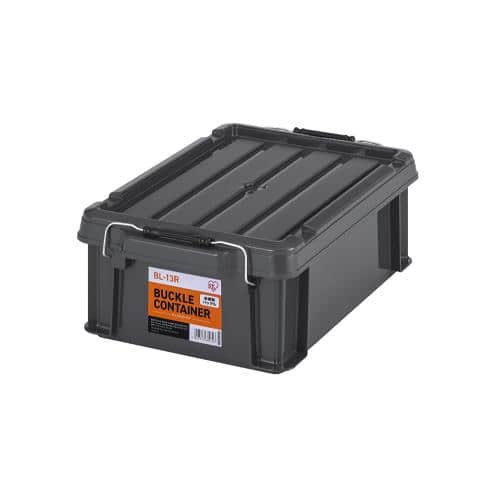 エスコ EA506AB-37AA 450x295x159mm 収納ケース(バックル付/チャコールグレー) 1個 (ご注文単位1個)【直送品】