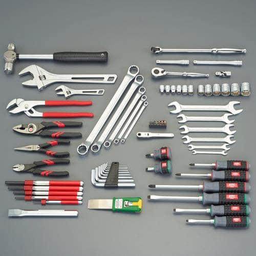 エスコ EA49-1B [66個組] フォークリフト整備用工具セット 1セット （ご注文単位1セット）【直送品】