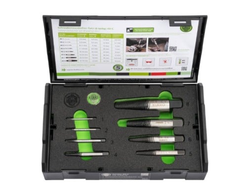 エスコ EA584BC-3A M3-M45/8本組 スクリューエキストラクター 1組 （ご注文単位1組）【直送品】