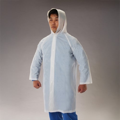 エスコ EA996YH-1A [フリー] 使い捨てレインコート 1枚 （ご注文単位1枚）【直送品】