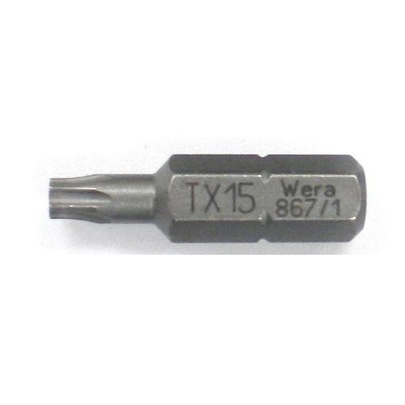 エスコ EA611GL-15 T15x25mm［Torx]ドライバービット 1個（ご注文単位1個）【直送品】