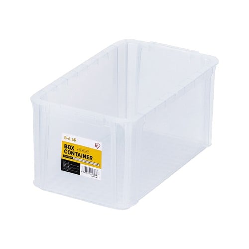 エスコ EA506LD-4BA 334x200x158mm 収納ボックス(クリアー/6個) 1個 （ご注文単位1個）【直送品】